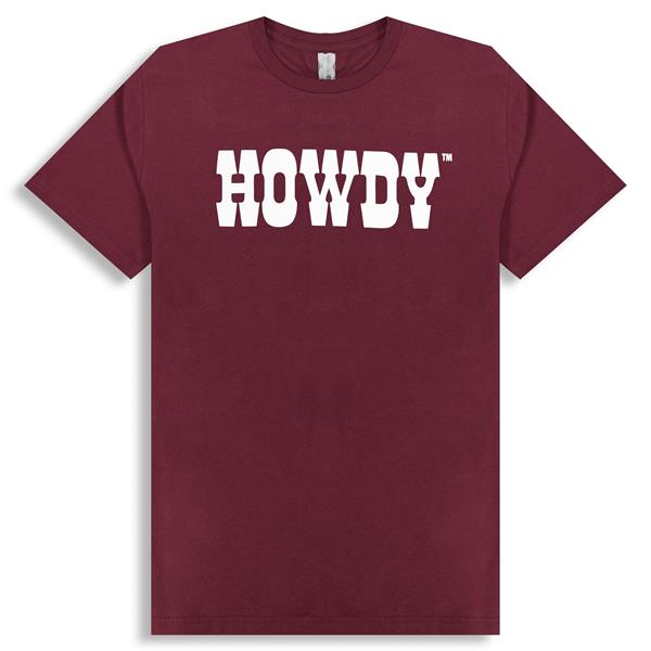 Texas A&M Western Howdy Maroon T-shirt 3600 Maroon | Aggieland Outfitters