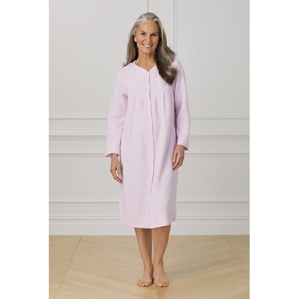 42IN SNAP FRONT ROBE LT PINK | Gibbons