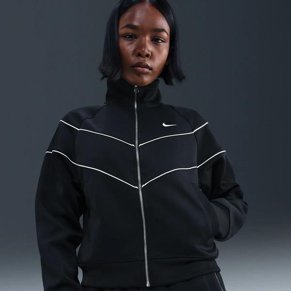 W POLY KNIT JKT BLACK/SAIL | Gibbons