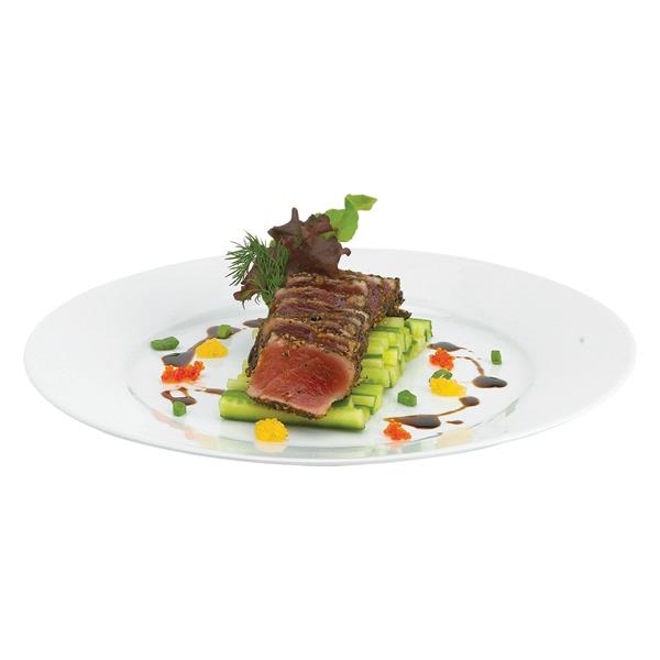 HIC KITCHEN RIM DINNER PLATE - 10.5IN WHITE | Gibbons