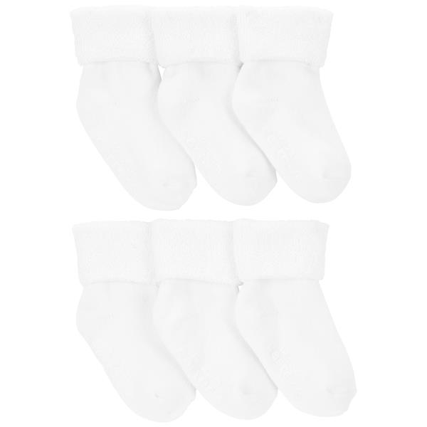 6 PACK WHITE TERRY SOCKS NO COLOR | Gibbons
