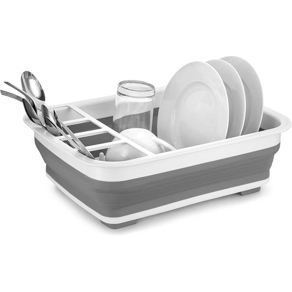 COLLAPSIBLE DISH RACK WHITE WHITE | Gibbons
