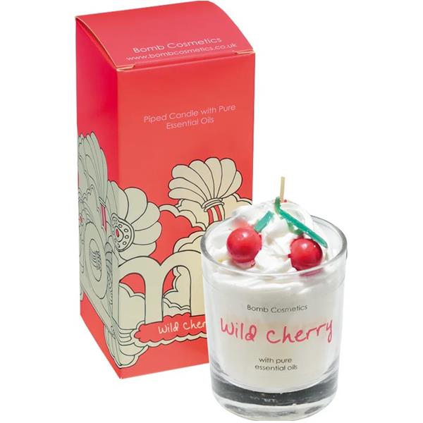 BOMB PIPED CANDLE WILD CHERRY NO COLOUR | Gibbons