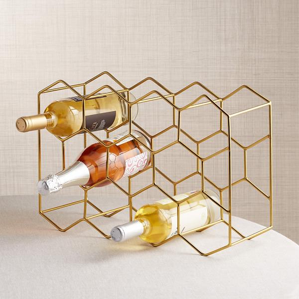 11 BOTTLE WINE RACK COPPER COPPER | Gibbons