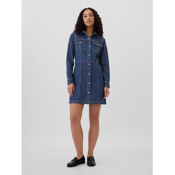 WESTWOOD CHARM DENIM MINI DRESS