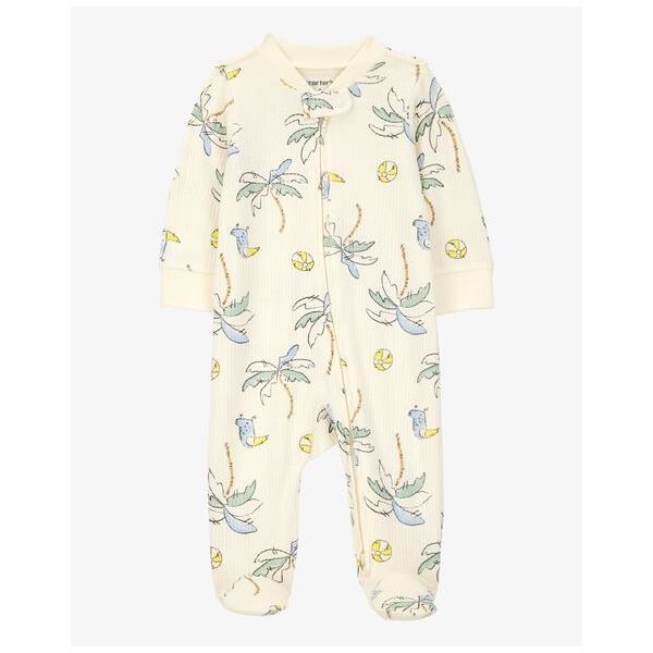 SNP BOY PALM TREE TEXT IVORY | Gibbons