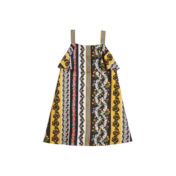 Vintage Patchwork Cotton Dress Dresses Oscar de la Renta MULTI