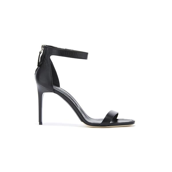 Black Leather Ange Sandals | Shoes | Oscar de la Renta Black | Oscar de ...