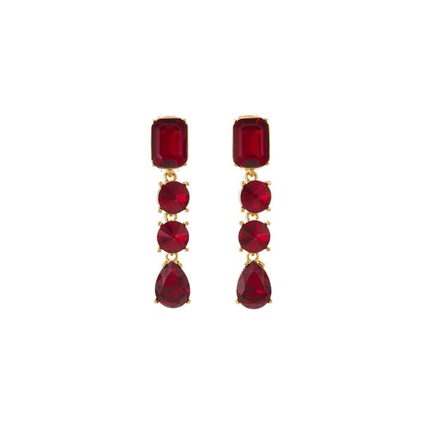Classic Crystal Drop Earring | Earrings | Oscar de la Renta Ruby ...