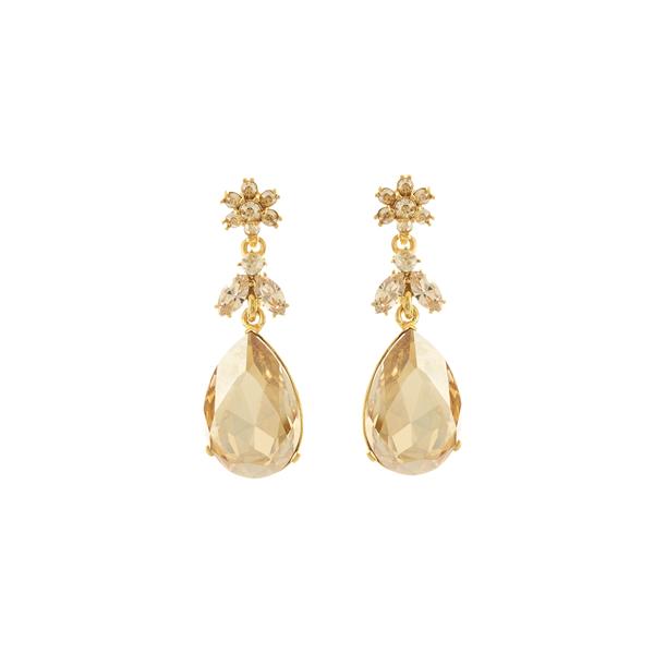 Classic Bold Crystal Teardrop P Earring| Earrings | Oscar de la Renta ...