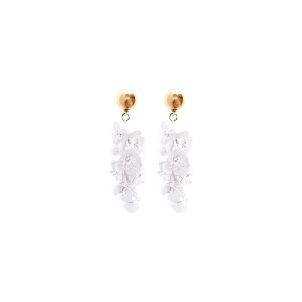 Jasmine Flower Earrings Earrings Oscar de la Renta Ivory Oscar de