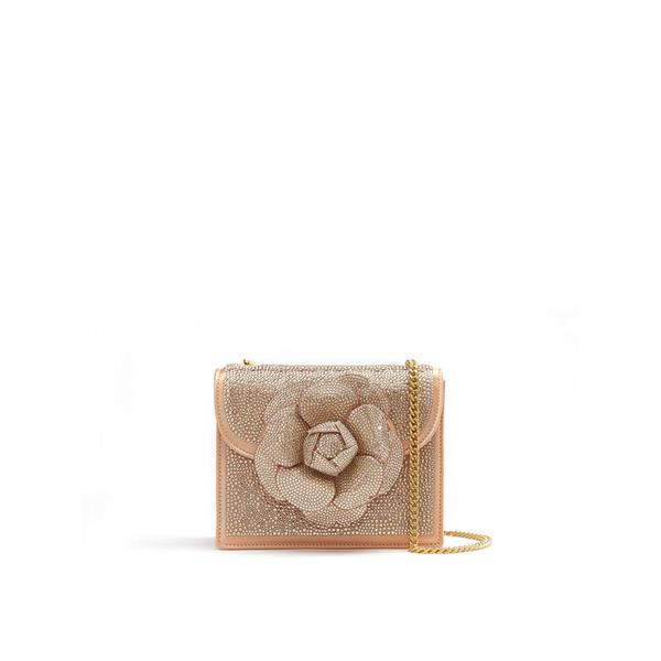 Pavé Crystal Mini TRO Bag | Handbags | Oscar de la Renta Peach | Oscar ...