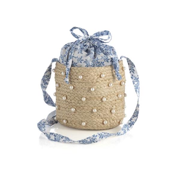 Dominica Bucket Bag in Ivory