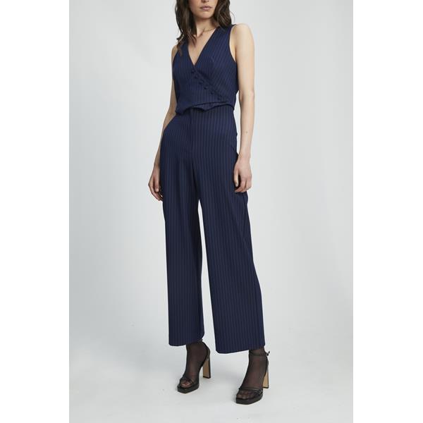 Pin Stripe Wide Leg Pant