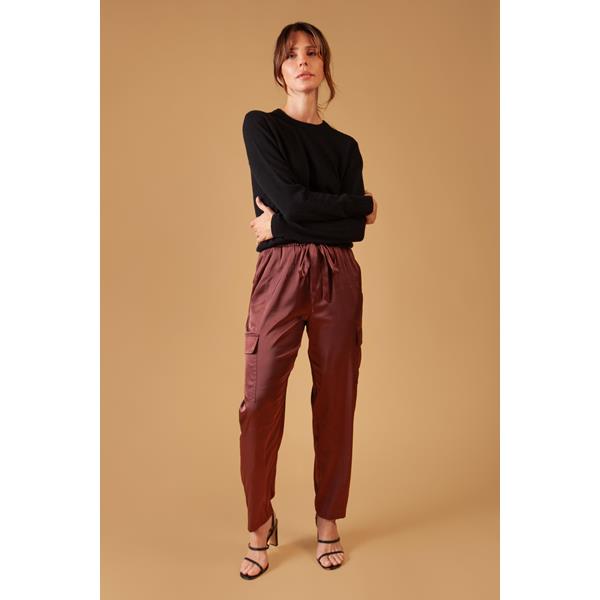 Satin Cargo Pant