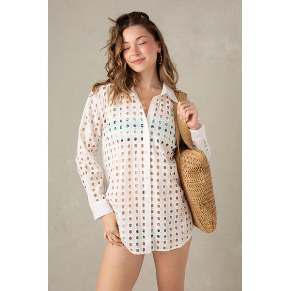 Bobi Button up Shirt Cover up