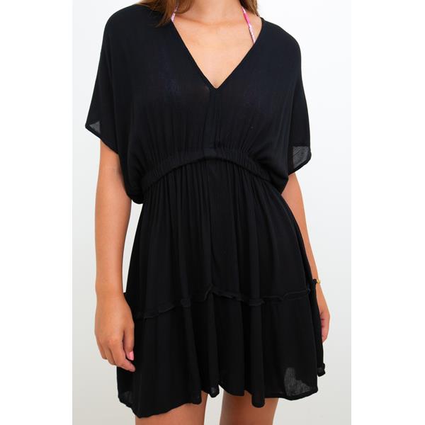 Plunging Gauze Cover-Up Dress