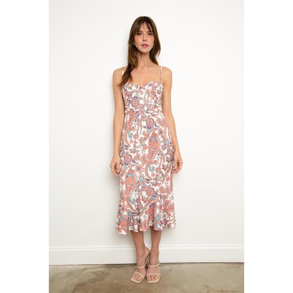 Crepe Midi Dress