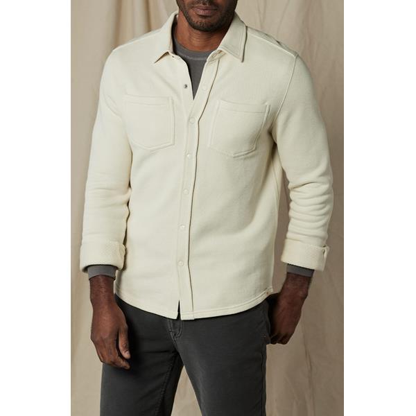 Looped Terry Button Up