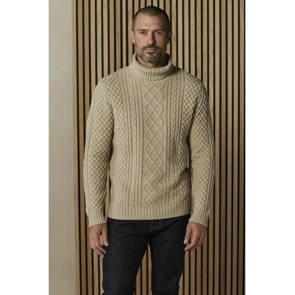 Cable Knit Rollneck Sweater