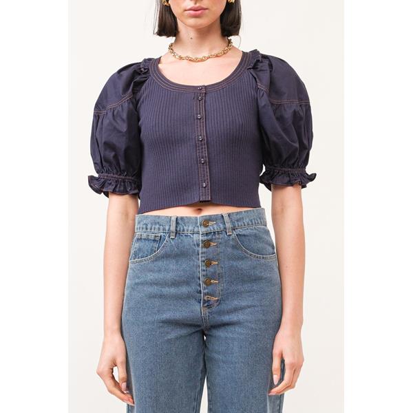 Kora Navy Blouse