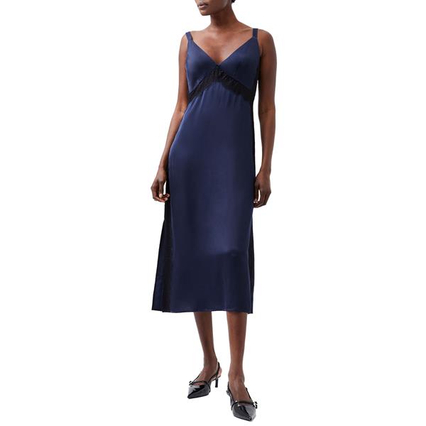 Ennis Satin Lace Dress