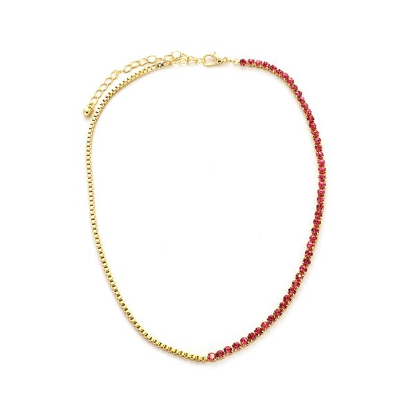 14 Inch Rhinestone Tennis Necklace