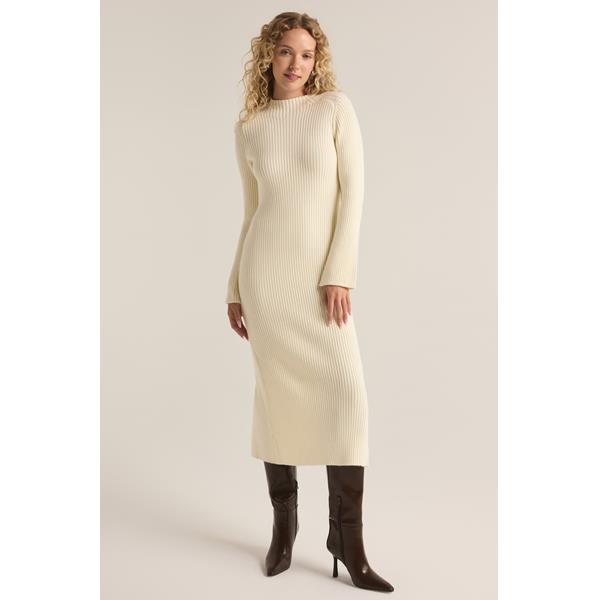 Kass Mock Neck Midi Dress