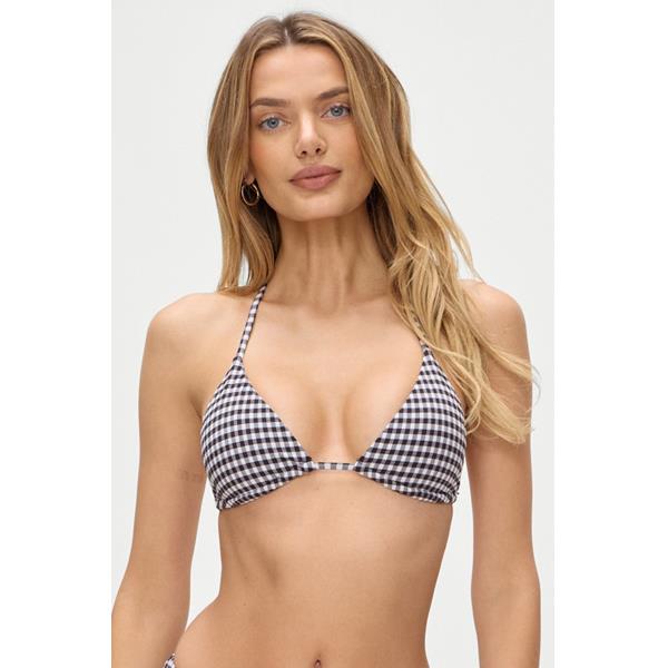 Blackberry Gingham Nick Seersucker Top