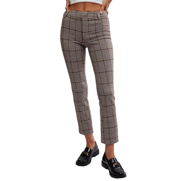 Molly Plaid Slim Pant