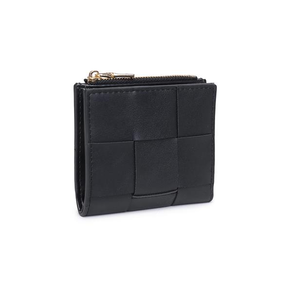 Woven Zip Square Wallet