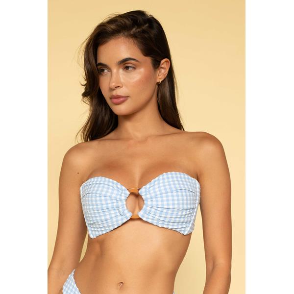 Peri Micro Tori Ties Bandeau Bikini Top