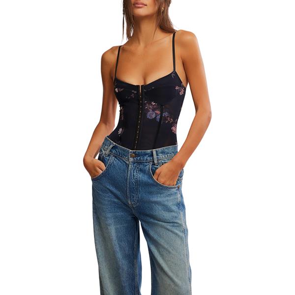 Printed Night Rhythm Bodysuit