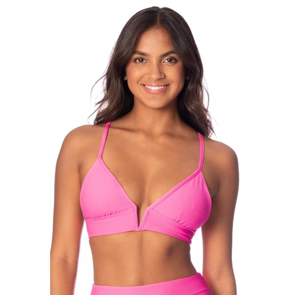 Radiant Pink Parade Bikini Top
