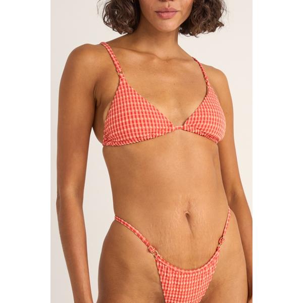 Lola Check Slide Tri Top
