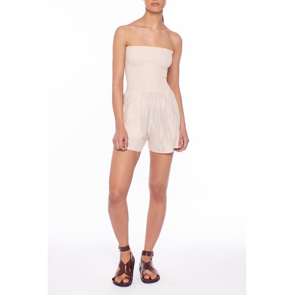 Beige Canvas Torey Romper
