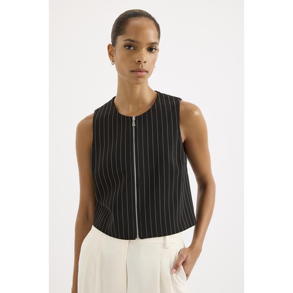 Maeve Pinstripe Vest