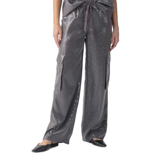 Pull On Sequin Cargo Pant