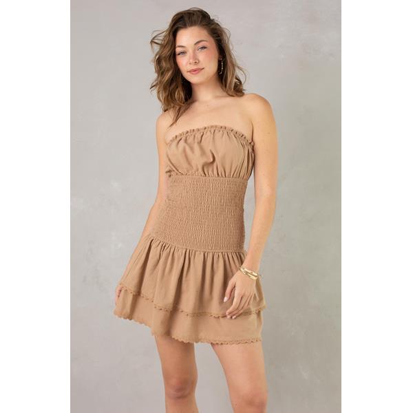 Ellie Smocked Mini Dress