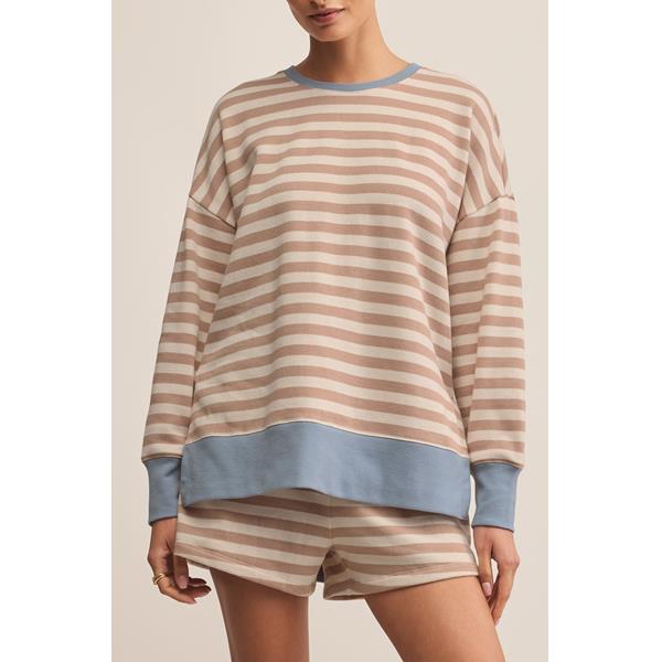 Layer Up Stripe Sweatshirt