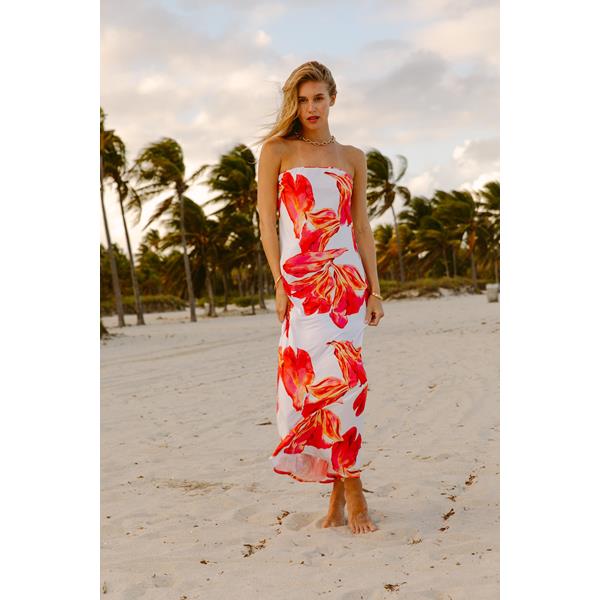 Flora Tube Maxi Dress