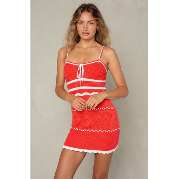 Harper Crochet Mini Dress