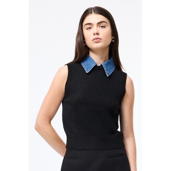Ellie Knit Collared Vest