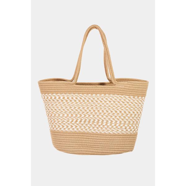 Braid Pattern Beach Tote Bag