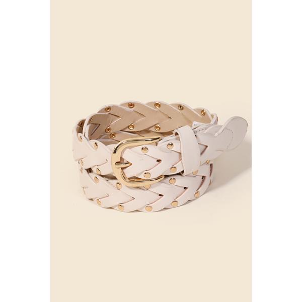 Ivory Studded Belt