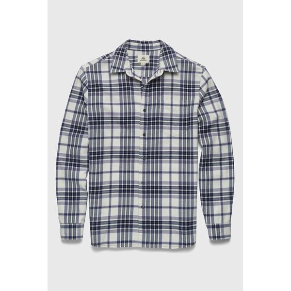 Brian Flannel Plaid Shirt - Jet Stream Combo