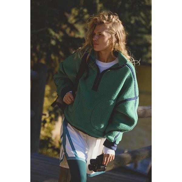 MOUNTAIN HIGH 1/2 ZIP GREEN GLOW | South Moon Under