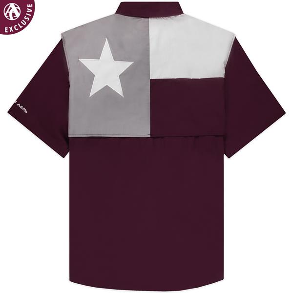 Texas A\u0026M Men's Flag Fishing Button 