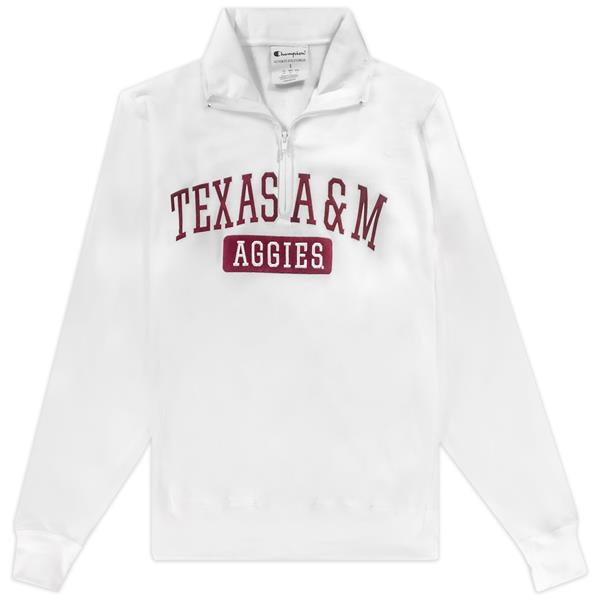 champion powerblend pocketless quarter zip