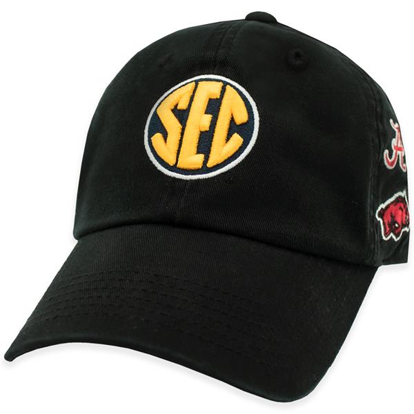 Southeastern Conference Logos Hat BLACK